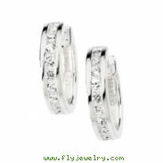 Sterling Silver Pair Cubic Zirconia Earring