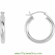 Sterling Silver Pair Hoop Earring