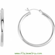 Sterling Silver Pair Hoop Earring