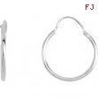 Sterling Silver Pair Hoop Earring