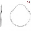 Sterling Silver Pair Hoop Earring