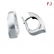 Sterling Silver PAIR Polished HINGED EARRING