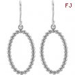 Sterling Silver Pair Precious Metal Fashion Earrings