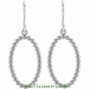 Sterling Silver Pair Precious Metal Fashion Earrings