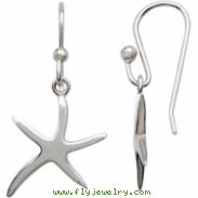 Sterling Silver Pair Starfish Earrings