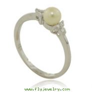 Sterling Silver Pearl Ring