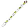 Sterling Silver Peridot Bracelet