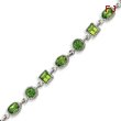 Sterling Silver Peridot Bracelet