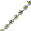 Sterling Silver Peridot Filigree Bracelet