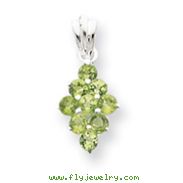 Sterling Silver Peridot Pendant