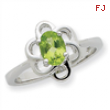 Sterling Silver Peridot Ring