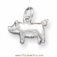 Sterling Silver Pig Charm