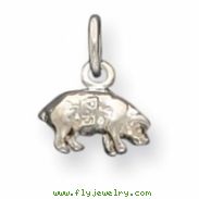 Sterling Silver Pig Charm