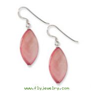Sterling Silver Pink Mother Of Pearl Earrings