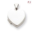 Sterling Silver Plain  Heart Locket