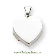 Sterling Silver Plain  Heart Locket