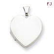 Sterling Silver Plain 21mm  Heart Locket