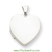 Sterling Silver Plain 21mm  Heart Locket