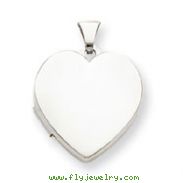 Sterling Silver Plain 21mm  Heart Locket