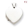 Sterling Silver Plain Heart Locket