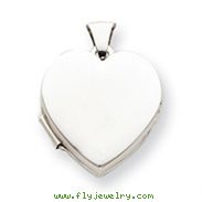 Sterling Silver Plain Heart Locket