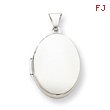 Sterling Silver Polished  2-Frame Oval Locket