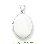 Sterling Silver Polished  2-Frame Oval Locket