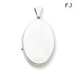 Sterling Silver Polished 2-Frame Oval Locket