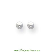 Sterling Silver Polished 3mm Ball Earrings