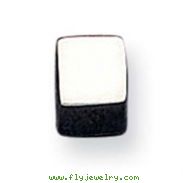 Sterling Silver Polished 6mm Square Earrings