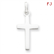 Sterling Silver Polished Cross Charm