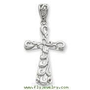 Sterling Silver Polished Cross Pendant