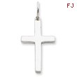 Sterling Silver Polished Cross Pendant