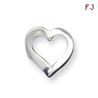 Sterling Silver Polished Heart Earrings