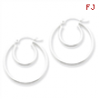 Sterling Silver Polished Hoop Earrings