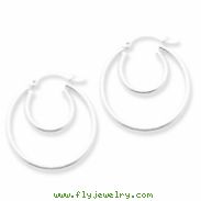 Sterling Silver Polished Hoop Earrings