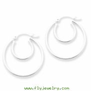 Sterling Silver Polished Hoop Earrings