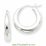 Sterling Silver Polished Hoop Earrings