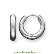 Sterling Silver Polished Hoop Earrings