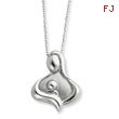 Sterling Silver Polished Maternal Bond 18