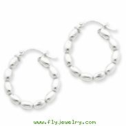 Sterling Silver Polished Twisted Hoop Earrings