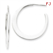 Sterling Silver Post Hoop Earrings