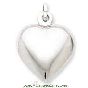 Sterling Silver Puffed Heart Pendant