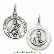 Sterling Silver Queen of the Holy Scapular Medal