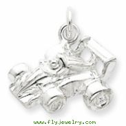 Sterling Silver Race Car Charm