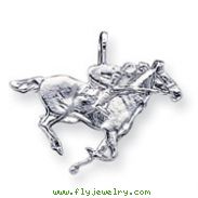 Sterling Silver Race Horse Charm