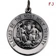 Sterling Silver Rd Holy Trinity Pend Medal