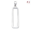 Sterling Silver Rectangle Pendant