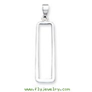 Sterling Silver Rectangle Pendant