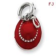 Sterling Silver Red Hat Charm